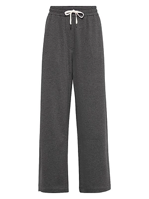 Techno Cotton Piqué Track Trousers