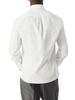 Sea Island Cotton Twill Slim Fit Tuxedo Shirt
