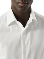 Sea Island Cotton Twill Slim Fit Tuxedo Shirt