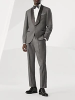 Sea Island Cotton Twill Slim Fit Tuxedo Shirt