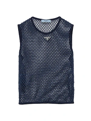Cotton Mesh Top