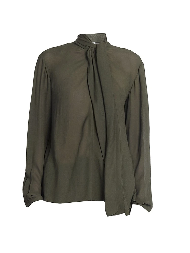 Scarf Drape Blouse