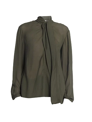 Scarf Drape Blouse