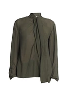 Scarf Drape Blouse
