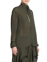 Scarf Drape Blouse
