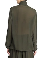 Scarf Drape Blouse