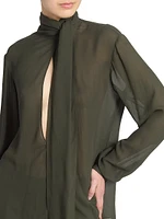 Scarf Drape Blouse