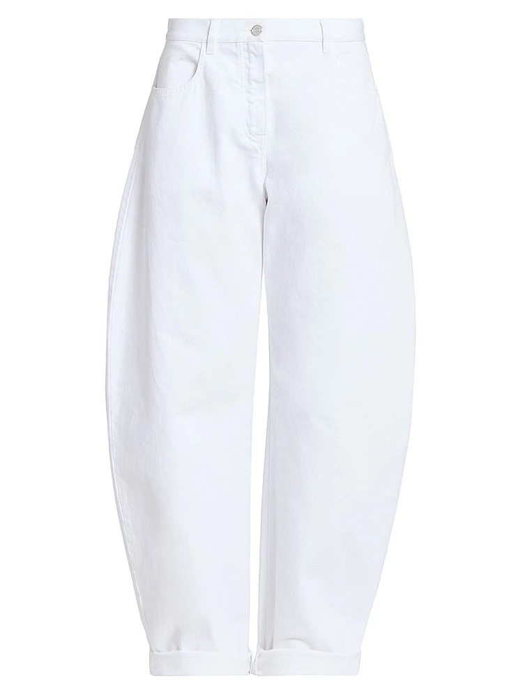 Barrel Mid-Rise Jeans