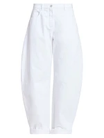 Barrel Mid-Rise Jeans
