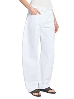 Barrel Mid-Rise Jeans