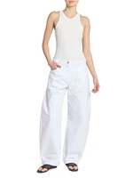 Barrel Mid-Rise Jeans