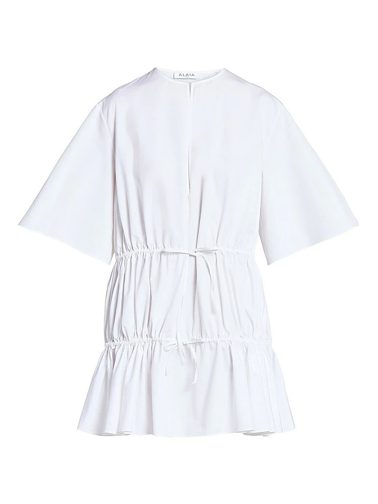 Ruffle Cotton Minidress