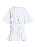 Ruffle Cotton Minidress
