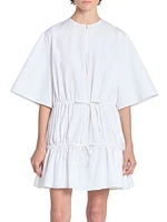 Ruffle Cotton Minidress