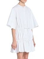 Ruffle Cotton Minidress