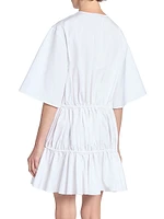 Ruffle Cotton Minidress
