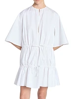 Ruffle Cotton Minidress