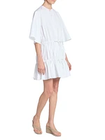 Ruffle Cotton Minidress