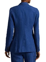 Linen Single-Breasted Blazer