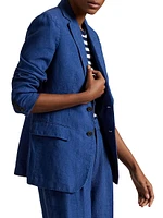 Linen Single-Breasted Blazer
