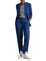 Linen Single-Breasted Blazer
