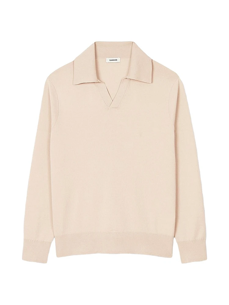 Knit Polo Shirt