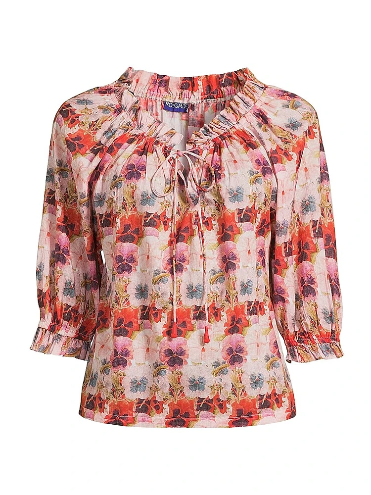 Havana Floral Cotton Top