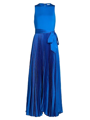 Chara Pleated Sleeveless Maxi Dress