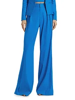 Eric Linen-Blend Pleated Pants