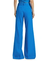 Eric Linen-Blend Pleated Pants