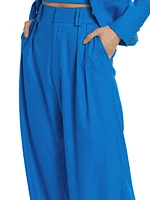 Eric Linen-Blend Pleated Pants