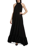 Jovie Ruffled Halter Maxi Dress