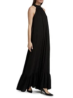 Jovie Ruffled Halter Maxi Dress