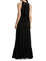 Jovie Ruffled Halter Maxi Dress
