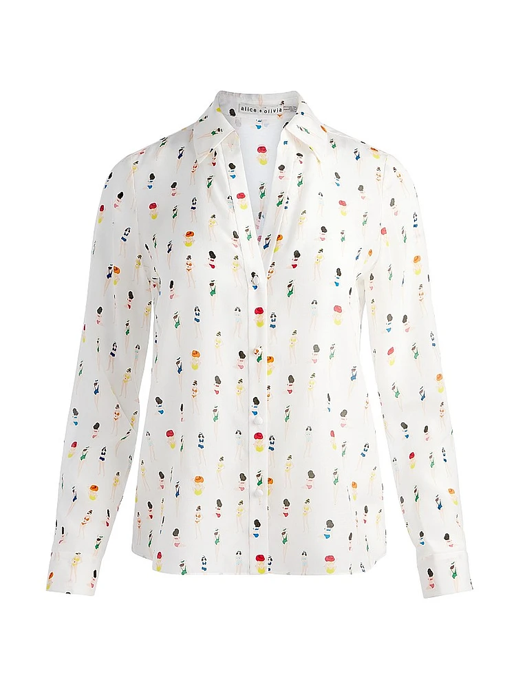 Eloise Printed Silk Blouse