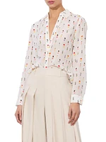 Eloise Printed Silk Blouse