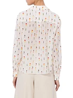 Eloise Printed Silk Blouse