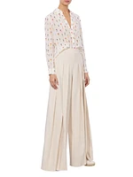 Eloise Printed Silk Blouse