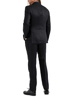 Linen Satin Tuxedo with Peak Lapel Jacket and Trousers