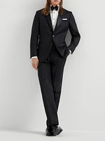 Linen Satin Tuxedo with Peak Lapel Jacket and Trousers
