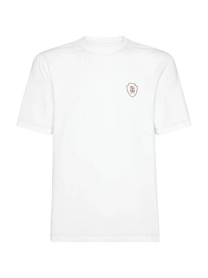 Comfort Nylon Crew Neck T-Shirt with Logo