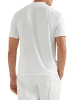 Comfort Nylon Crew Neck T-Shirt with Logo