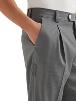 Virgin Wool Dynamic Fresco Trousers with Tee Holder