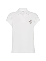 Techno Cotton Piqué Polo Shirt with Logo