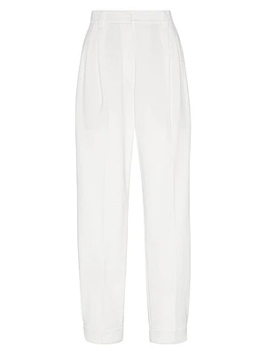 Techno Cotton Piqué Sartorial Baggy Trousers