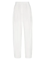 Techno Cotton Piqué Sartorial Baggy Trousers