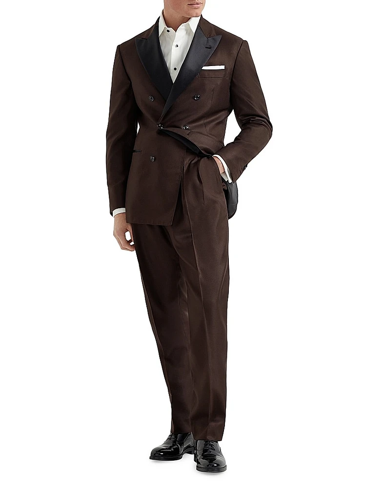 Tuxedo with one and a Half Breasted Jacket Trousers