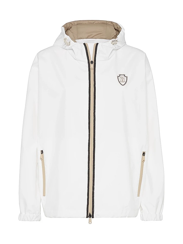 Nylon Hooded Outerwear Jacket