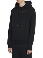 Logo Denim Hoodie