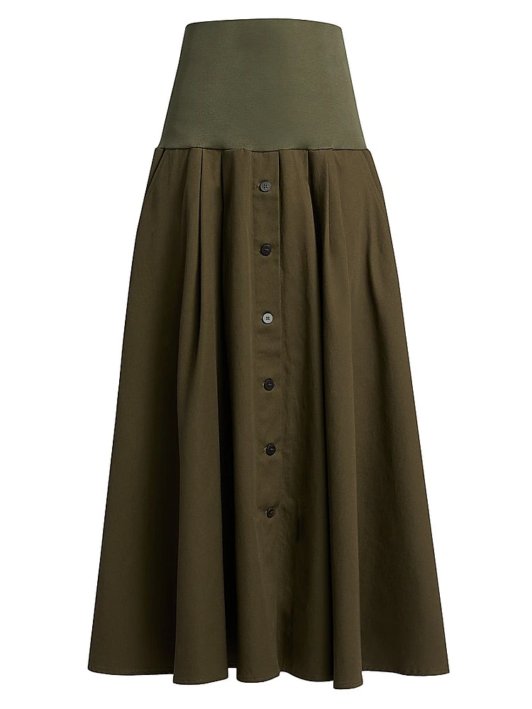 The Knit Waist Swing Skirt
